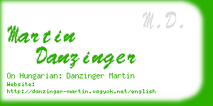 martin danzinger business card